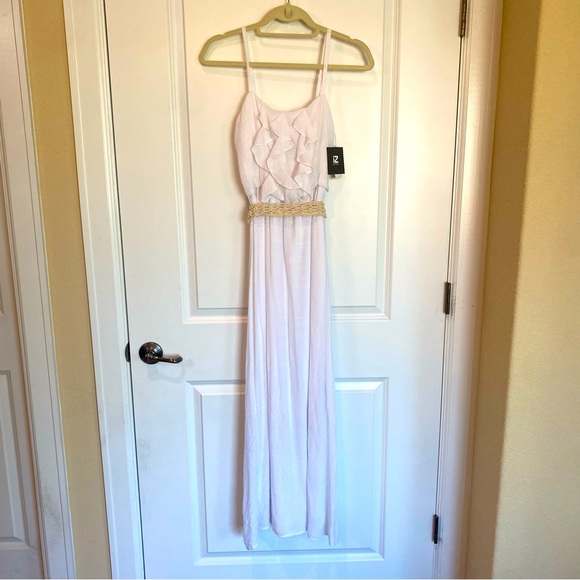 NWT A. Byer Women Dress size Large color Burgundy